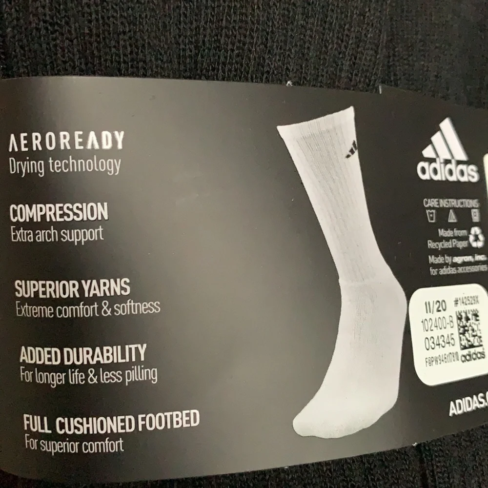 6 pairs socks set Adidas Men’s Cushioned Crew